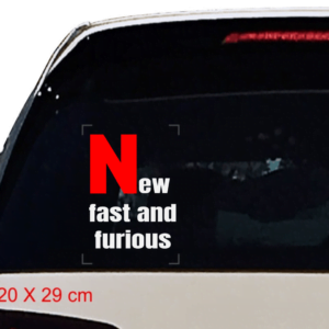 Αυτοκόλλητο Ν (New Fast and Furious)