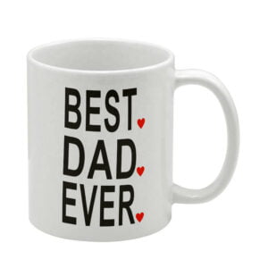 ΚΟΥΠΑ ΓΙΑ ΜΠΑΜΠΑ 11oz (BEST DAD EVER) λευκή