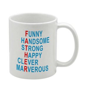 ΚΟΥΠΑ ΓΙΑ ΜΠΑΜΠΑ 11oz (FATHER) λευκού χρώματος