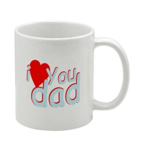 ΚΟΥΠΑ ΓΙΑ ΜΠΑΜΠΑ 11oz (I LOVE YOU DAD) λευκή