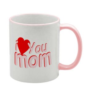 ΚΟΥΠΑ ΓΙΑ ΜΑΜΑ 11oz (I LOVE YOU MOM) ροζ