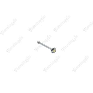 Σκουλαρίκι Μύτης Ίσιο με Μπίλια Ασήμι 925° AB Crystal 1.8mm