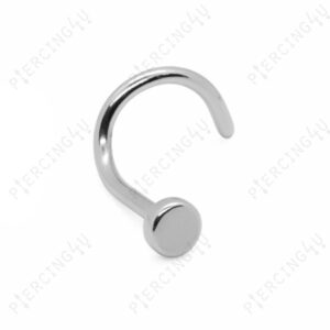 Σκουλαρίκι Μύτης Curly από Χειρ. Ατσάλι με Τάπα